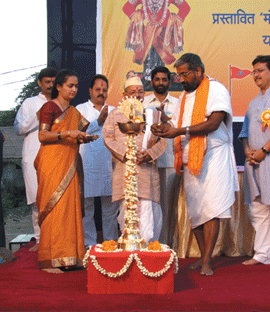 Inaguration of sabha by lighting the deep