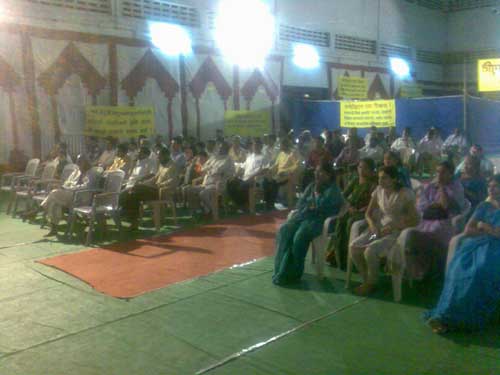 Audiance at the exhibition hall