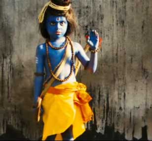 God Rama in the scene of movie 'Slumdog Millionaire'