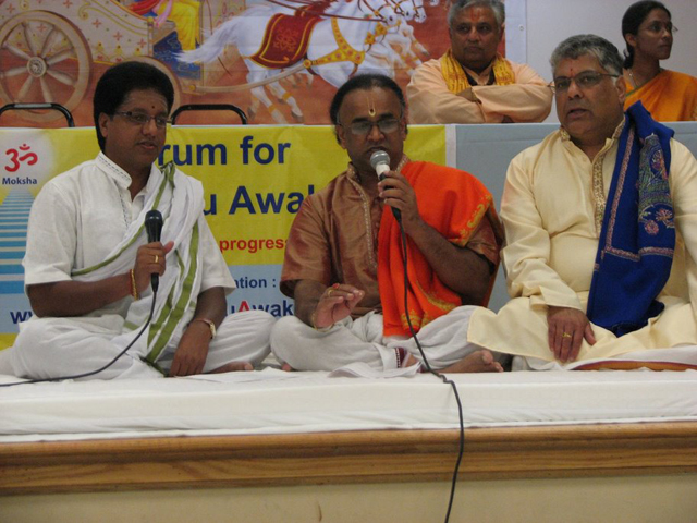 Recitation of Vedmantras at the beginning of Hindu Dharmasabha