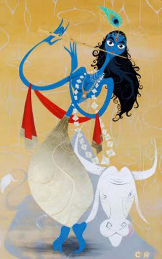 Denigratory picture of Lord Krushna drawn by Carlos Ramos