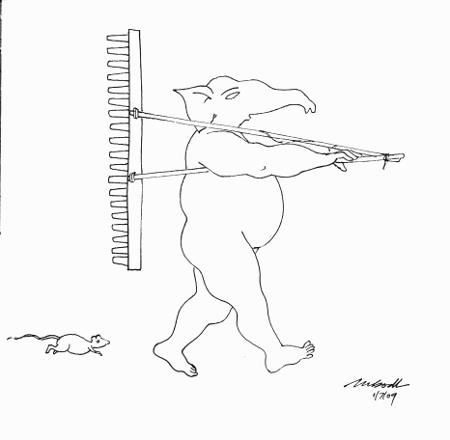 Denigratory picture of Lord Ganesh drawn by Dr. Kerkar - 2