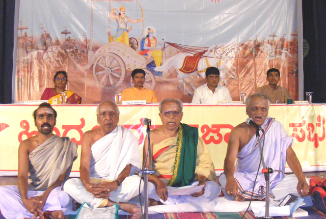 Dharmasabha begins with Recitation of Holy Vedmantras by Vedmurtis
