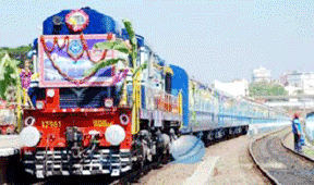 Garlanding of Railway Trains disapproved