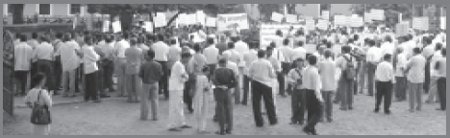 Devout Hindus participated in the agitation