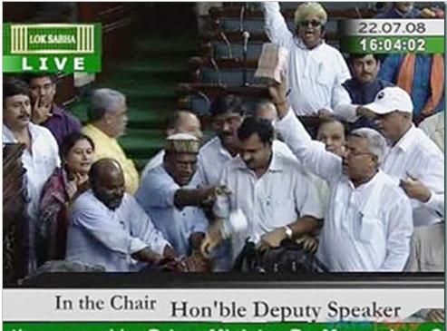 Chaos in Indian Parliament