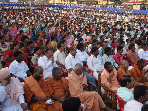 More than 15,000 devout Hindus were present for Hindu Dharmajagruti Sabha