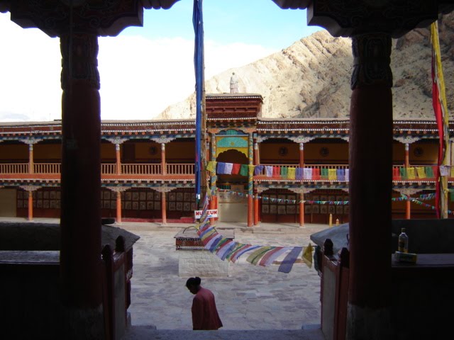 The courtyard of Hemis monastery