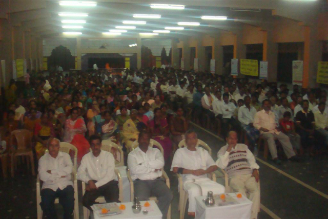 Devout Hindus present for the Hindu Dharmajagruti Sabha at Bhatkal