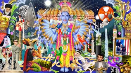 Defamatory image in which Obama shown as Sri Vishnu