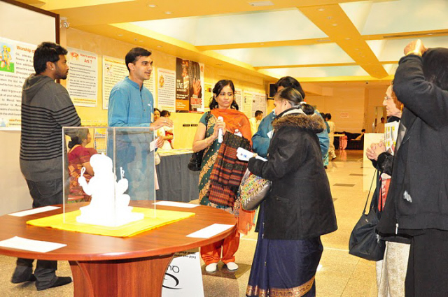 Sattvik Ganesh idol on display