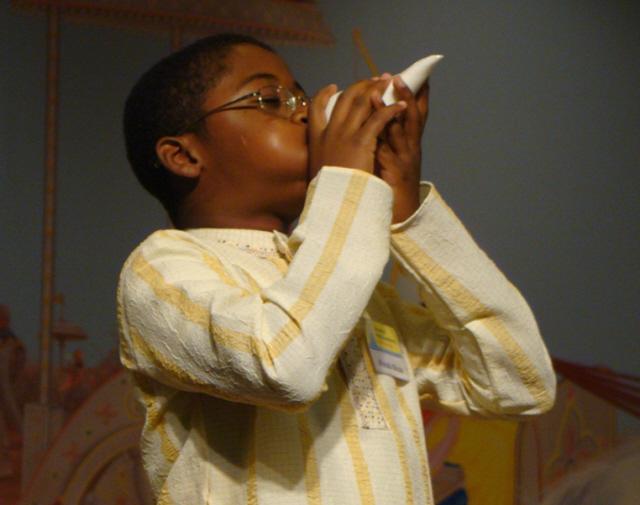 The Hinduism Summit was started with the conch blowing by Master Afolabi