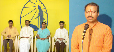 From Left : Mr. Uday, Mr. Shanmugan, Mrs. Narayani, Mr. Vinay; Addresse : Mr. Anant Kamat