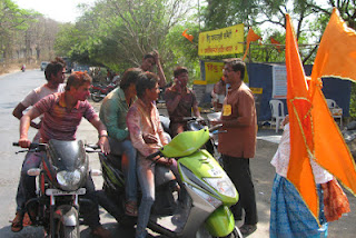 HJS members while creating awareness among youth HJS members while creating awareness among youth
