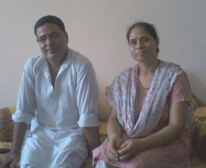 Kashmiri Hindu couple Ajay and Bharati