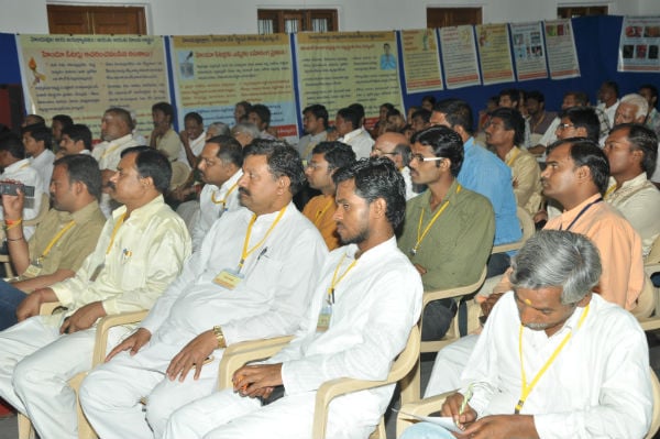 Devout Hindus present for the Andhra Pradesh Hindu Adhiveshan