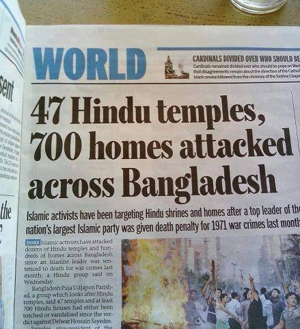 Hindus are constantly targeted (verbally and physically) by Islamists and Marxists worldwide