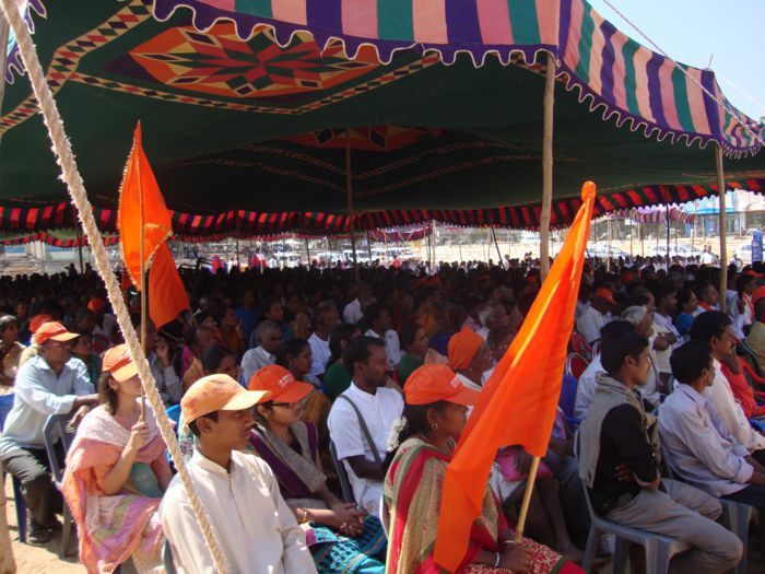 Thousands of Hindus attended the Hindu Garjana Sabha