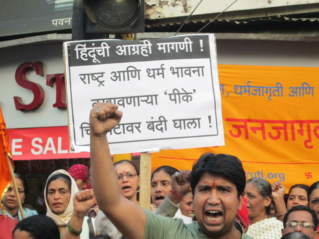 #BoycottPK : HJS’ widespread agitations against the anti-Hindu movie
