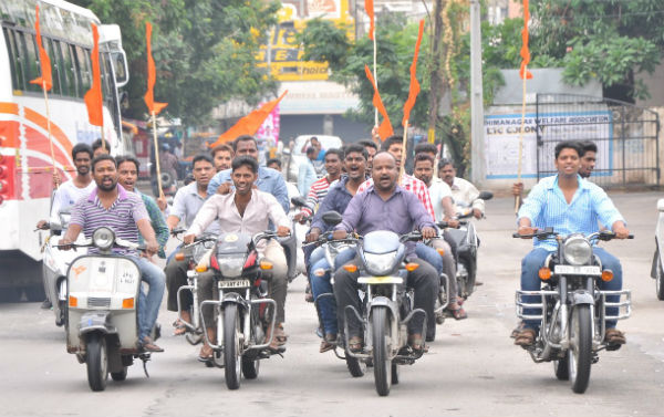 Bike rally coming for andolan (Medium)
