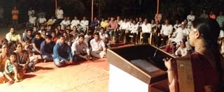 मार्गदर्शन में उपस्थित हिंदु धर्माभिमानी