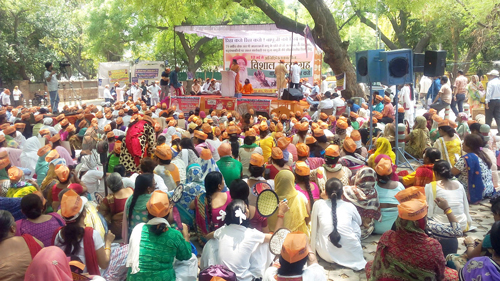 सत्याग्रह में उपस्थित संतश्री आसाराम बापूजी के भक्त एवं अन्य हिन्दू धर्माभिमानी