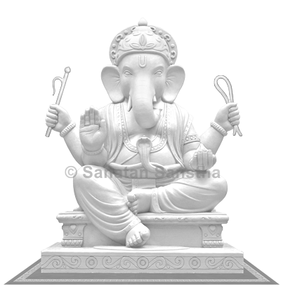 SriGanesh_murti_white