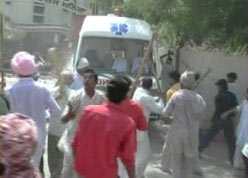 VIOLENT PROTEST: Dera Sacha Sauda followers rioted<br /> in Bhatinda on Tuesday.” title=”VIOLENT PROTEST: Dera Sacha Sauda followers rioted<br /> in Bhatinda on Tuesday.” /><br />
<br />VIOLENT PROTEST: Dera Sacha Sauda followers rioted<br /> in Bhatinda on Tuesday.
</div>
<p> Bhatinda: </strong>A protest by followers of Dera Sacha Sauda, a Sikh religious sect, in Punjab turned violent in Bhatinda with the supporters of Dera head Baba Gurmeet Singh Ram Raheem torching a police jeep.</p>
<p>They were protesting the burning of the effigy of the Dera chief by the Akalis on Monday.</p>
<p>The trouble began after newspaper advertisements allegedly showed Baba Gurmeet Singh Ram Raheem attired like 10th Sikh Guru Gobind Singh and the Akalis protested the advertisements that also showed the Dera head distributing "amrit".</p>
<p>Tensions had been brewing between the ruling Akalis and Dera supporters ever since Dera supporters were told to vote for the Congress in the recent Assembly polls. The Congress had done well in the Malwa belt following the dictate.</p>
<p>The situation is also tense in Amritsar where the Shiromani Gurdwara Parbandhak Committee (SGPC), the apex Sikh body, had a meeting but no decision has been taken by them.</p>
<p>Many expected them to come out with an edict that would have seen the Sikhs taken a confrontational stance against the Dera followers.</p>
<p>The Dera has massive support among Dalit Sikhs and played a major role in the 2005 Punjab Assembly polls.</p>
<p>BJP leaders like Navjot Singh Sidhu and Arun Jaitley had even approached the Dera head for his blessings so that he would withdraw an edict that his followers should vote for the Congress.</p>
<p>In fact in the Punjab polls, Congress had done well in the Malwa region which includes districts of Bhatinda, Ferozepur, Muktsar, Sangrur, Moga, Mansa where Dera has following and Congress recovered lost ground.</p>
<p>According to sources Dera had a trade-off with Congress during the polls to go slow on a murder case against Dera head of a journalist Chatrapati in 2002. Two persons suspected of killing him were found with a walkie-talkie which had Dera Sacha Sauda written on it.</p>
<p>Dera Sacha Sauda is a non profitable organization, which is based in Sirsa, Haryana and claims to have over 30 million followers. It was set-up by a saint Shah Mastana in 1948.</p>
<p><a onclick=