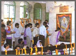 Devout Hindus at Shirdi Temple