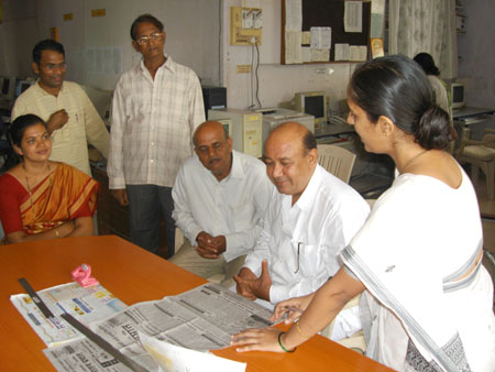 From right 2nd Shri. Mohan Patil (Ex. MLA) and at last Adv. Sau Patil