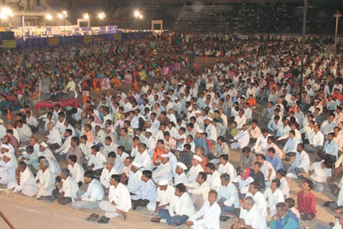 Huge audience of Hindu Dharmabhimanis present for Dharmajagruti Sabha - 1