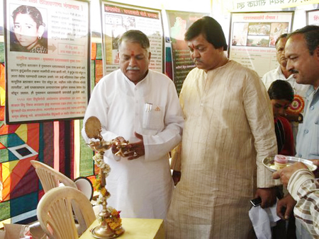 Shri. Chandrakant Khaire, MP Shiv sena inaugurating the exhibition