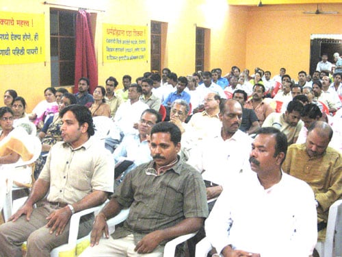 Madgaon citizens present for the meeting