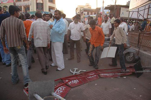 RSS-CPM clash, Sambhajinagar