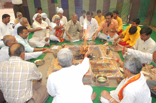 Procession of Ram Setu Raksha Yagna