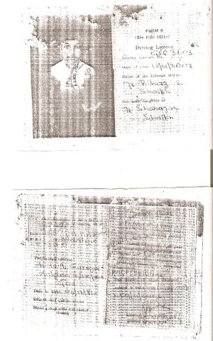 Photocopay of Driving license of Riyaz Shaikh