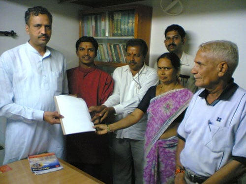 HJS members appealing Karnataka Education Minister about NCERT Books