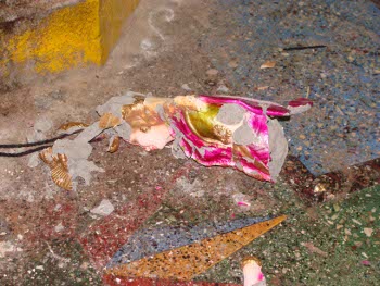 Part of damaged Idol of Sree Mahalakshmi