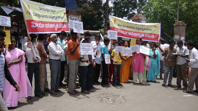 Hindu Activists gathered together to protest against anti-Hindu NCERT