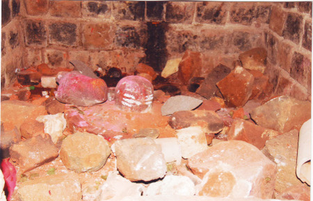 Damaged Shiva Pindi