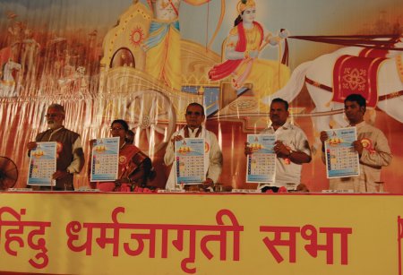 Inauguration of Hindu Dharmajagruti Sabha by lighting Samai at Kalyan