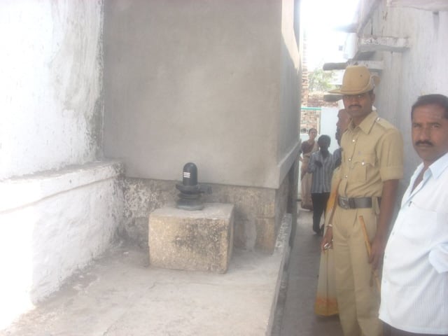 Shivalingam was found near the entrance of the Mosque