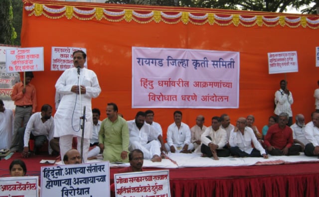 Mr. Diwakar Raote, MLA addressing in the meeting after the Agitations