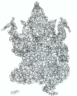 Denigratory picture of Lord Ganesh drawn by Mr. Rajan