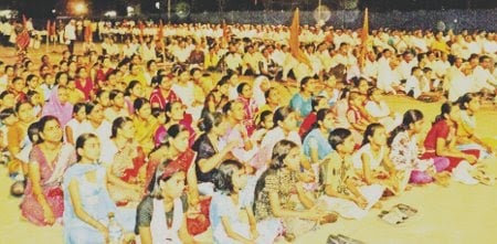 Devout Hindus present for Hindu Dharmajagruti Sabha at Akola