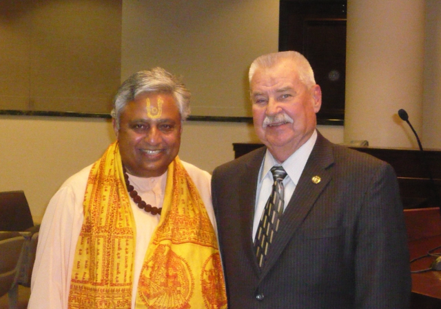 Modesto Mayer Jim Ridenour with Rajan Zed