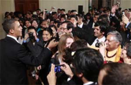 Rajan Zed with US Presedent Barack Obama