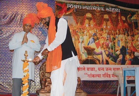 Inauguration of the program by lighting a Samai (an oil lamp)
