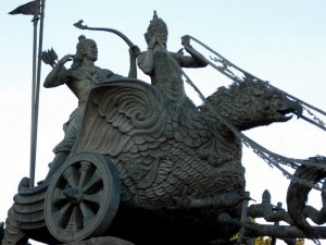 Krishna-Arjun statue at Jakarta main square