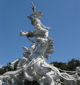 Ghatotakach Statue near the Ngurah Rai International Airport